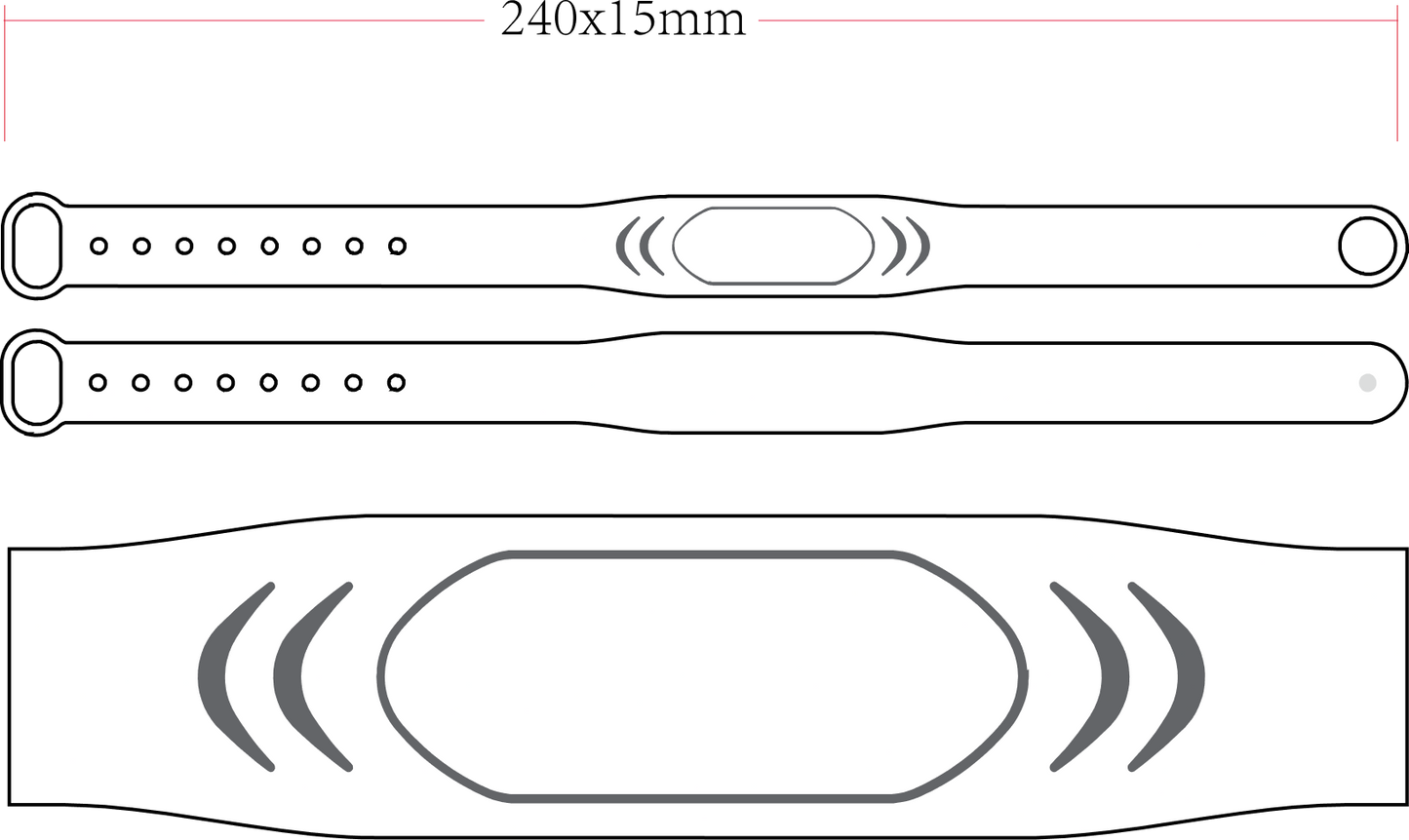 Silikon Armband (A01)
